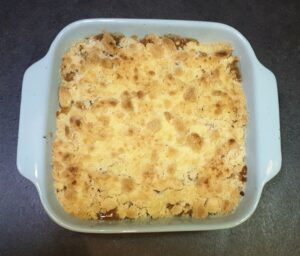 Crumble pommepoire aux pepites de chocolat 14