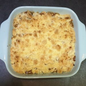 Crumble pommepoire aux pepites de chocolat 14