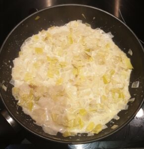 Fondue de poireaux et dendives au vin blanc et parmesan 9