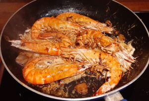 Recette gambas flambées