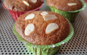 Muffins griottes amandes