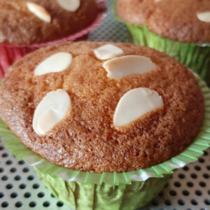 Muffins griottes amandes