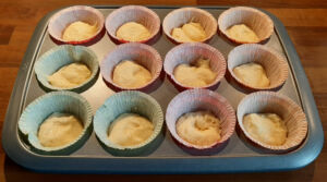 Muffins griottes amandes