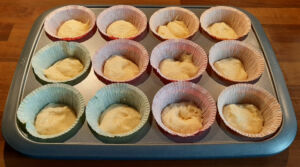 Muffins griottes amandes