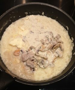 Risotto aux 3 champignons et saumon fumé