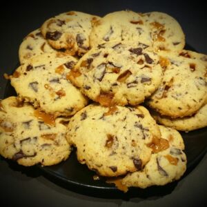 Cookies caramel pépites chocolat