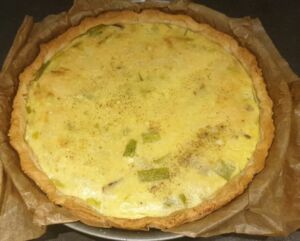 Quiche aux poireaux et champignons