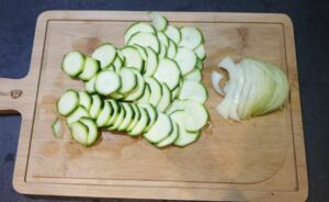 Tarte à la courgette et mozzarella