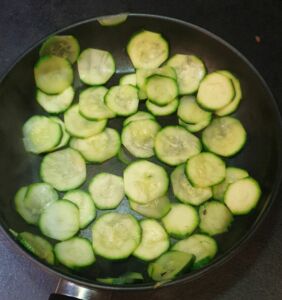 Tarte à la courgette et mozzarella