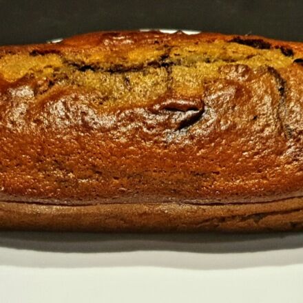 Cake au yaourt marbré à la vanille et au cacao