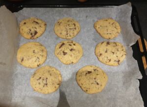 Cookies noisette et pépites de chocolat