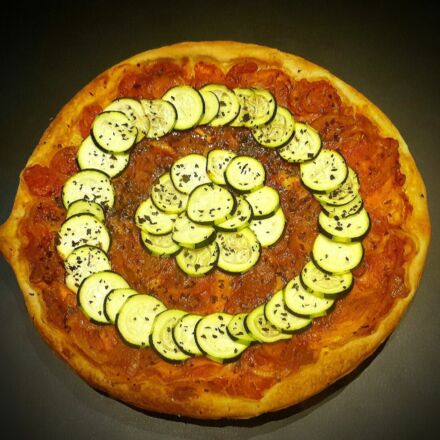 Tarte tomate courgette