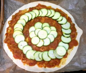 Tarte tomate courgette