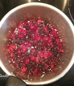 Coulis fruits rouges maison