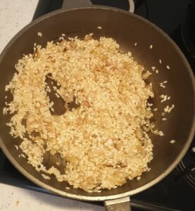 Risotto asperges vertes, orange et saumon mariné de Cyril Lignac