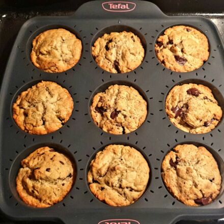 Muffins au yaourt et aux pépites de chocolat