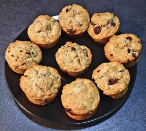 Muffins au yaourt et aux pépites de chocolat