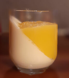 Panna cotta à la mangue fraiche