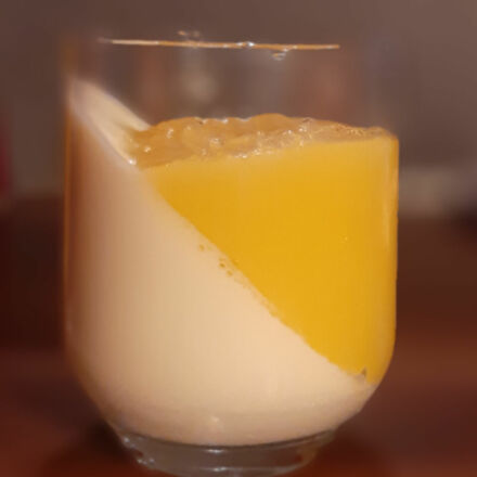 Panna cotta à la mangue fraiche