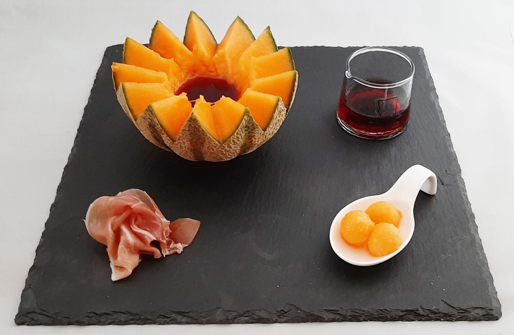 Chiffonnade De Jambon Combien Par Personne Recette du melon charentais au Porto et sa chiffonnade de jambon cru
