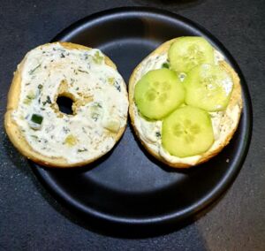 Bagel saumon fumé et tzaziki