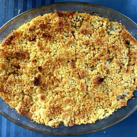 Crumble pomme banane maison