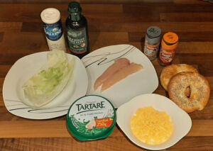 Bagel poulet fromage frais