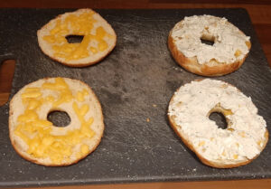 Bagel poulet fromage frais