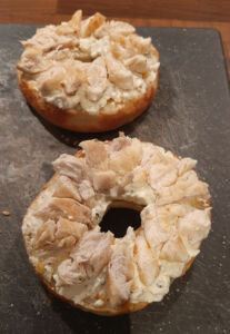 Bagel poulet fromage frais