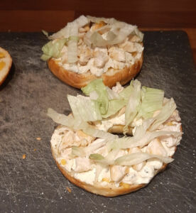 Bagel poulet fromage frais