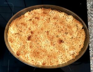 Crumble pomme banane maison