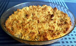 Crumble pomme banane maison