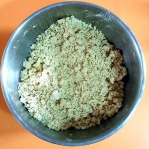 Crumble pomme banane maison