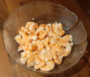 Crevettes ail et lait de coco