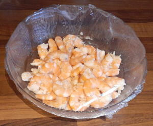 Crevettes ail et lait de coco