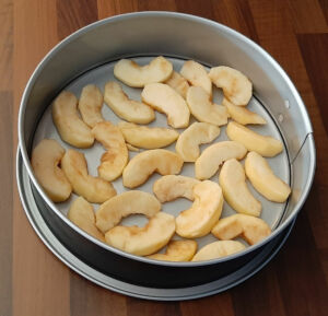 Gâteau aux pommes et polenta