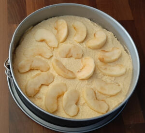 Gâteau aux pommes et polenta