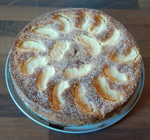 Gâteau aux pommes et polenta