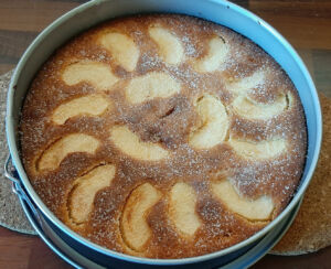 Gâteau aux pommes et polenta