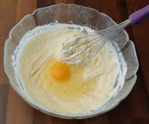 Gâteau aux pommes et polenta