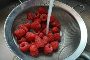 Gâteau pistache framboise