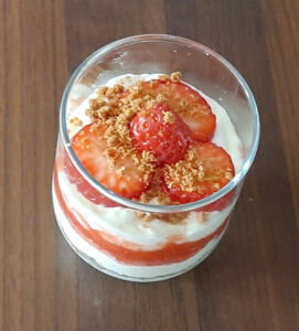 Verrine fraise spéculoos