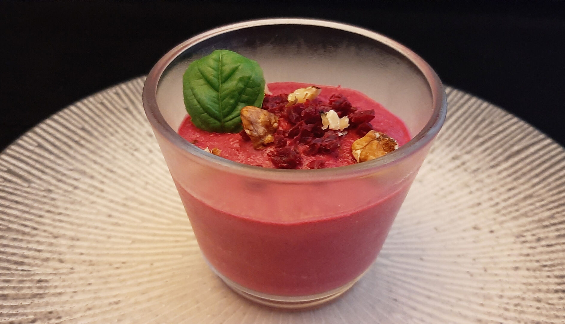 Verrine betterave St Môret. Recette pour un apéro chic et rapide
