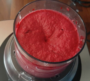 Mousse de betterave rouge au chèvre