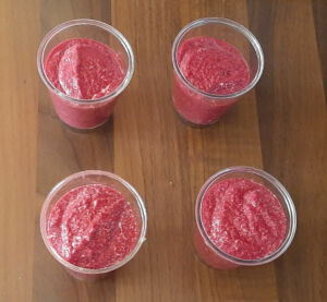 Mousse de betterave rouge au chèvre