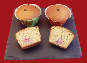 Muffins pistache framboise