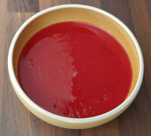 Purée de framboises