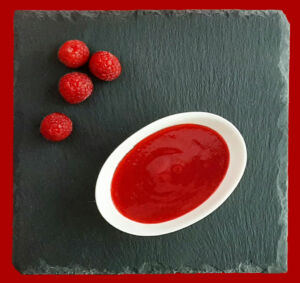 Purée de framboises