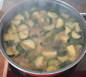 Soupe de courgettes