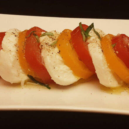 Salade de tomates à la mozzarella